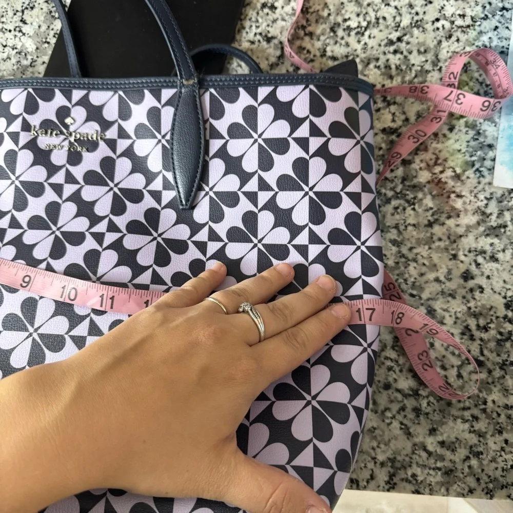 Kate Spade | Hollie Spade Clover Geo Large Tote Navy Shoulder Bag